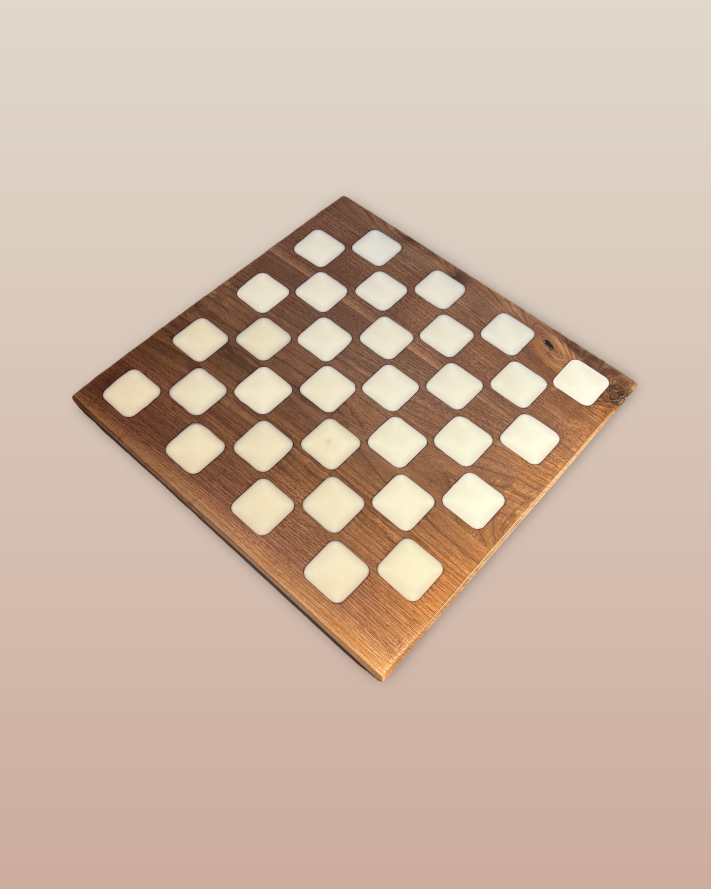 Walnut and Epoxy Chess Board